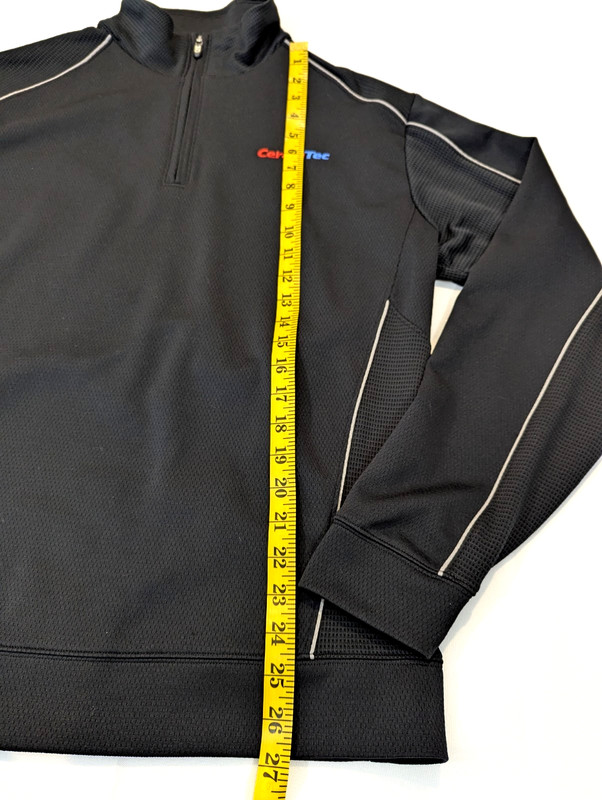 Cutter & Buck CB DryTec Pullover 1/4 Zip Men's Large Black Long Sleeve gallery