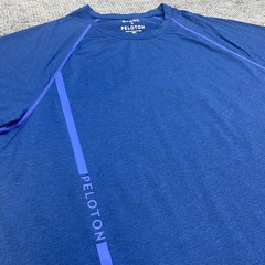 Rhone x Peloton T-Shirt Men’s XXL Blue Stretch Performance Crew Neck Nylon Blend