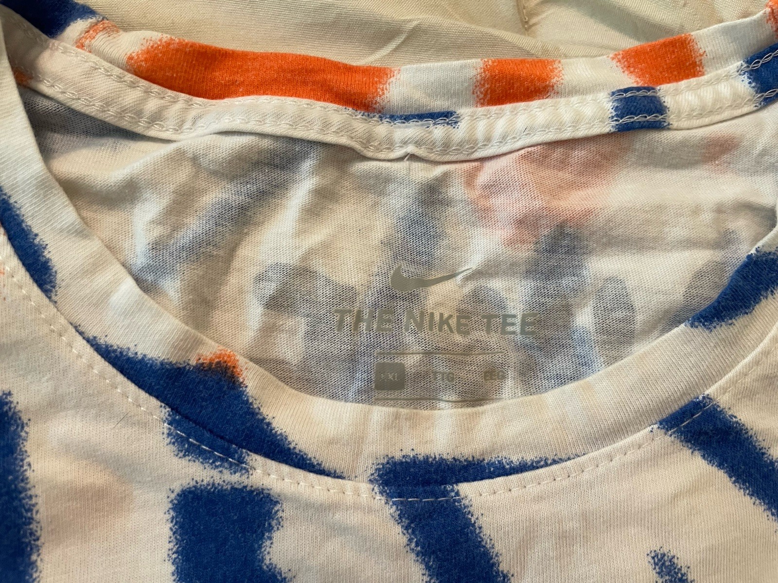 NIKE DUNK CONTEST XXL 2X BLOCK PARTY SHIRT TIE DYE ORANGE BLUE TEE T Basketball gallery