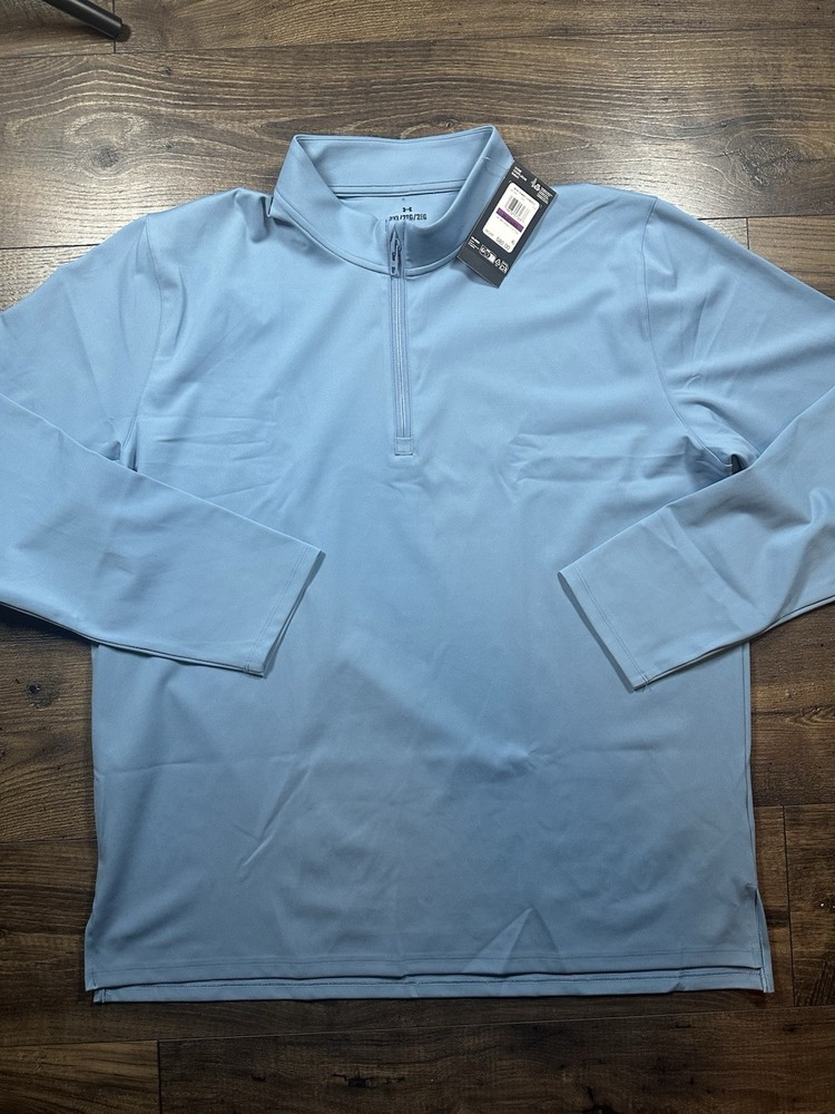 Under Armour Men's Meridian 1/4 Zip Pullover XXL Blue 1378991 418 NWT