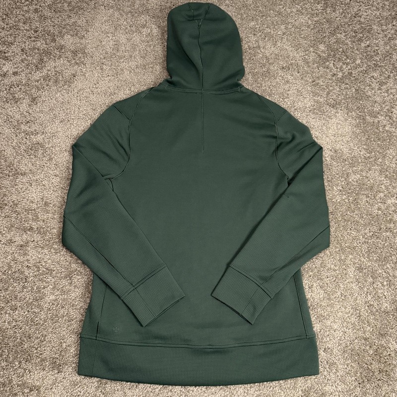 Lululemon Hoodie Mens S Green Pullover Hooded Waffle High Neck Breathable gallery