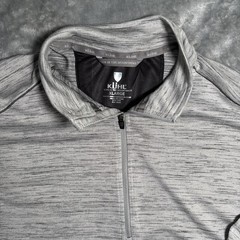 Kuhl Alloy Shirt Men’s XL Heather Gray 1/4 Zip Outdoor Casual Hiking Baselayer