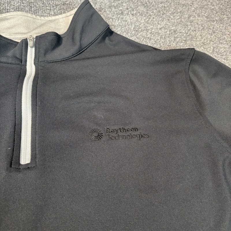Peter Millar Perth Performance 1/4 Zip Mens Large Pullover Black Golf Stretch gallery