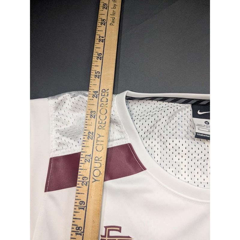 Nike FSU Seminoles Sleeveless Jersey Mens Medium White Florida State NOLES 0 gallery