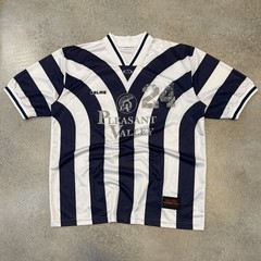 Vintage Y2K Kelme Pleasant Valley Striped Soccer Jersey Kit XL #24 Retro 2000s