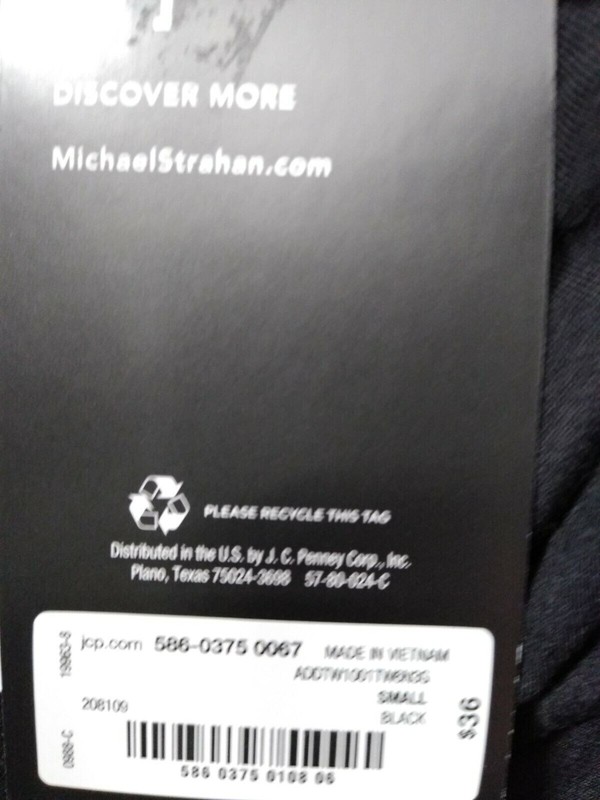 MSX By Michael Strahan Long Sleeve Athletic Shirt Mens Small Black Activewear gallery