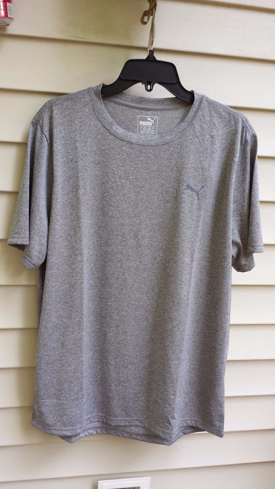 Puma Sport Mens Gray Heather Poly Tech Tee Shirt SIZE M , L $26.00 gallery
