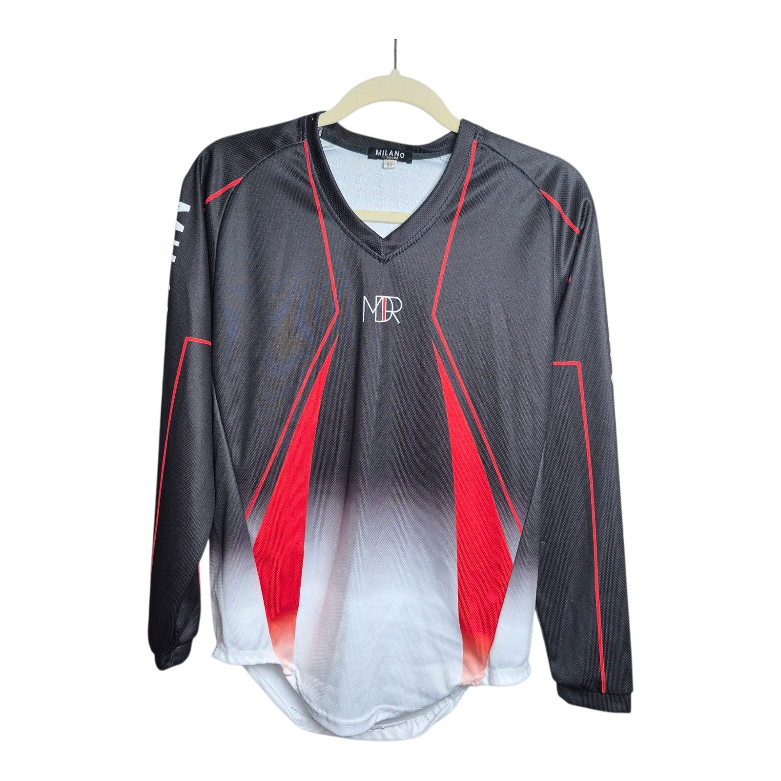 Milano Di Rouge Men's XS Hustler 26 Long Sleeve Gradient Jersey Style Streetwear gallery