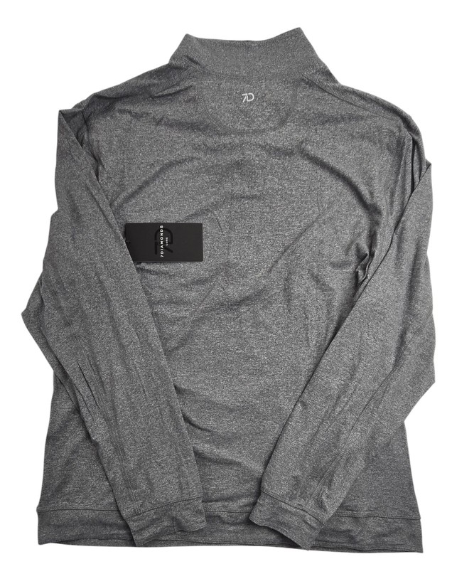 7 Diamonds Core Performance 1/4 Zip Gray Stretch Quick Dry Wicking Size Large gallery