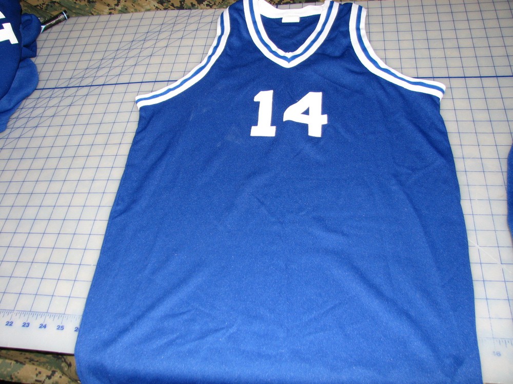 *#14 new empire sporting goods vintage jersey 100% polyester size 42-44 USA blue