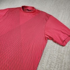 Vintage Nike Tiger Woods Shirt Men XXL Mock Neck Golf Red TW Sunday Performance