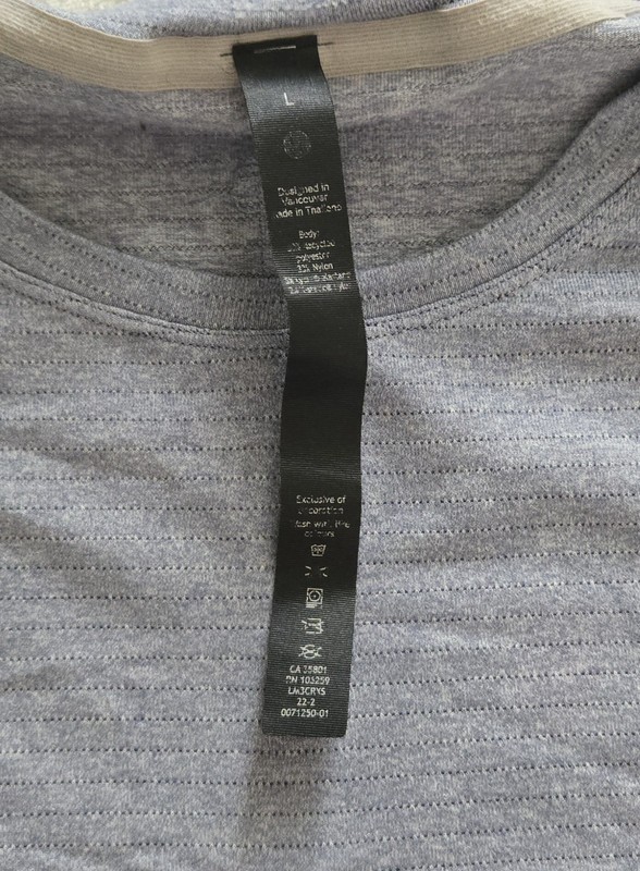Lululemon Ice Blue Better Eac Day Short Sleeve Athletic Shirt Men gallery