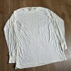 LL Bean 100% Silk Long Sleeve Base Layer Performance Tee Shirt Large Regular