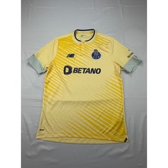 New Balance FC Porto Soccer Jersey Mens Medium Yellow NB Dry FCP Betano Binance