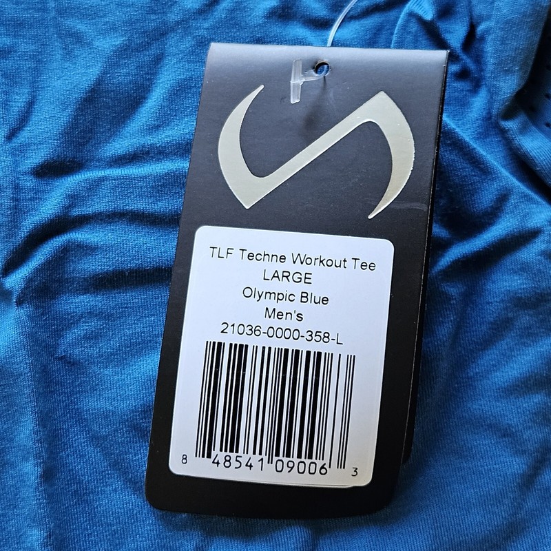 NEW Men's TLF Techne Workout Tee Size Large Olympic Blue Training Weightlifting gallery