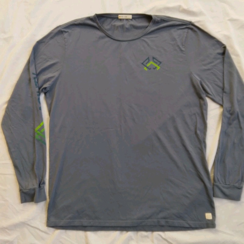 Marine Layer Shirt Large Blue Gray Long Sleeve Baselayer Tee Outdoor Mens Large gallery