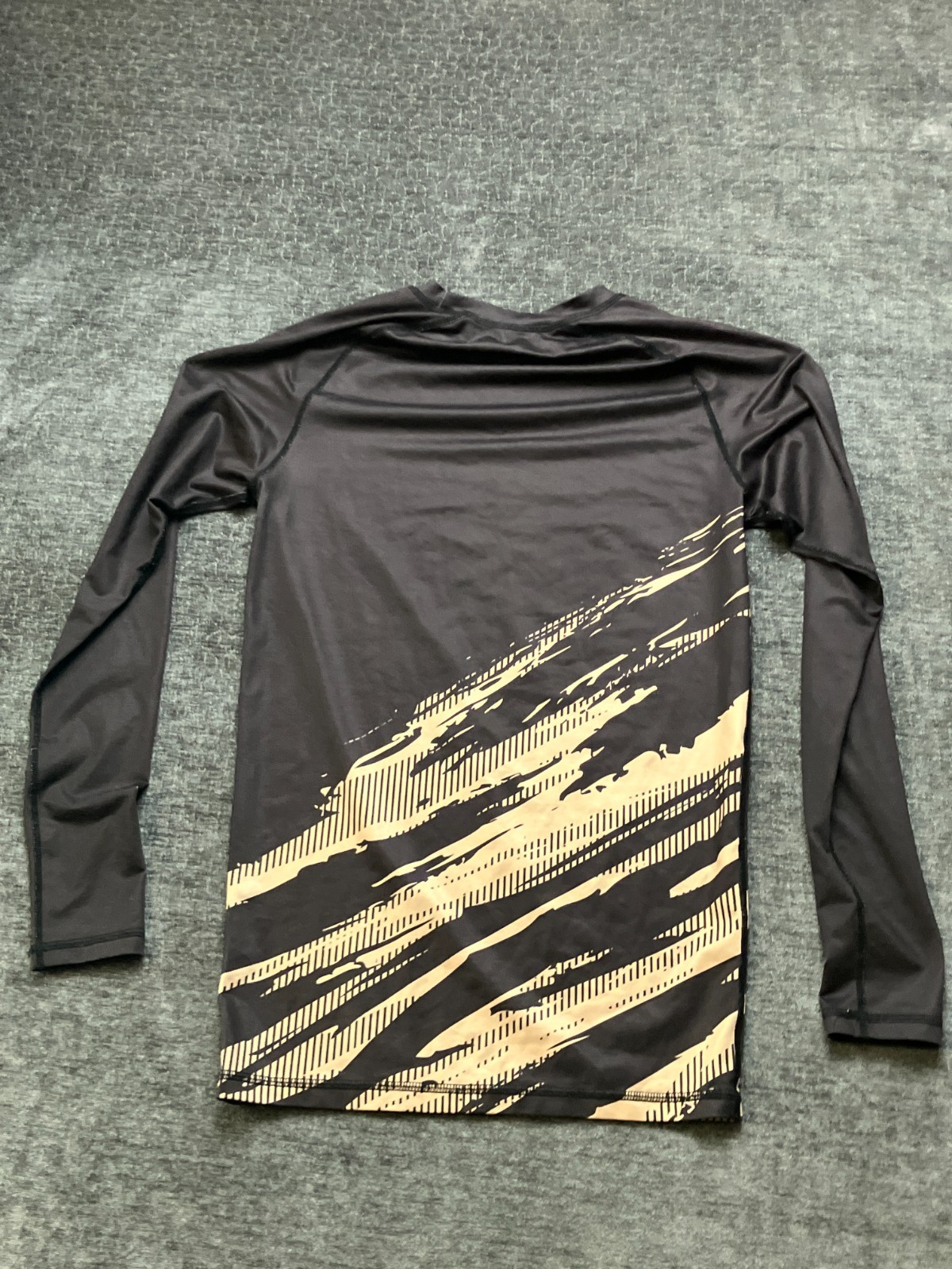 Sleefs Rash Guard Shirt Mens Small Black Gold Hammer Wrestling Graphic Stretch gallery