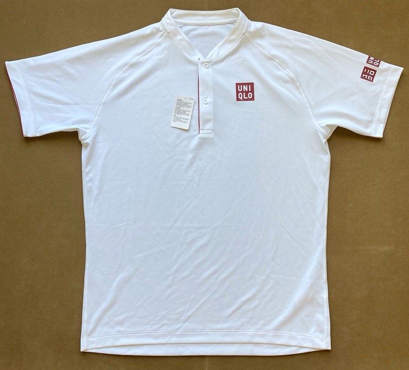 Uniqlo Roger Federer RF 2018 Wimbledon Henley Polo Tennis Shirt DRY-EX M/L - NWT gallery