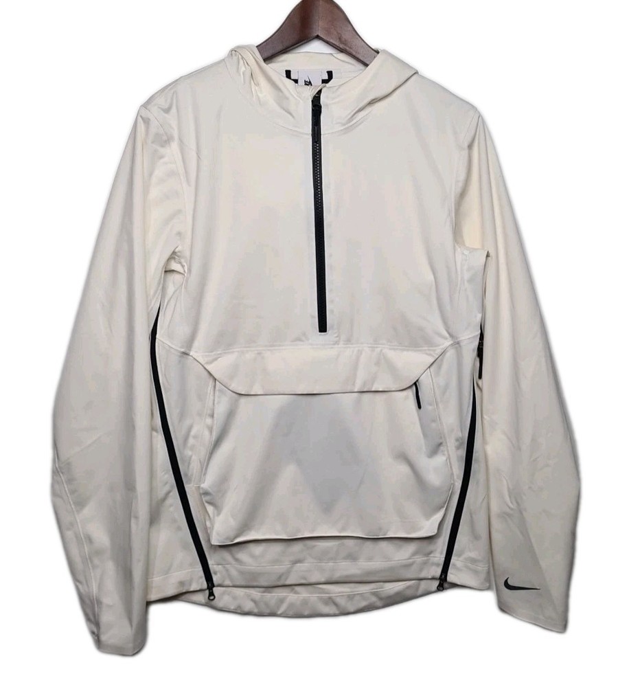 🚨 Nike Lab Essentials Training Anorak Jacket Sail Pullover Men Sz S 866061‑133
