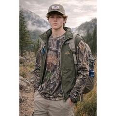 Mossy Oak Men’s Long Sleeve Camouflage Hunting Shirt Size Large Break-Up Country