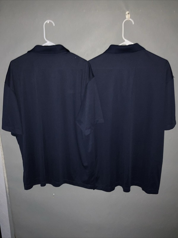 Nike Polo Men’s XL 2 Pack Dark Blue Dri-Fit Moisture Wicking Golf Sport Leisure gallery
