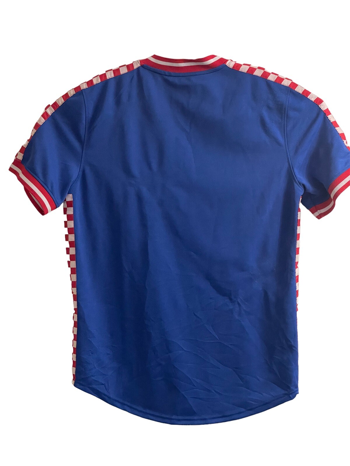 Rebel Minds "TRUST No 1" Jersey V-Neck Shirt Red White And Blue USA Used gallery