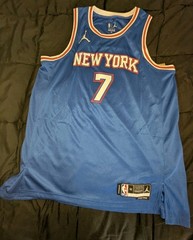 XL 52 Carmelo Anthony #7 New York Knicks Blue NBA Basketball Jersey New Jordan