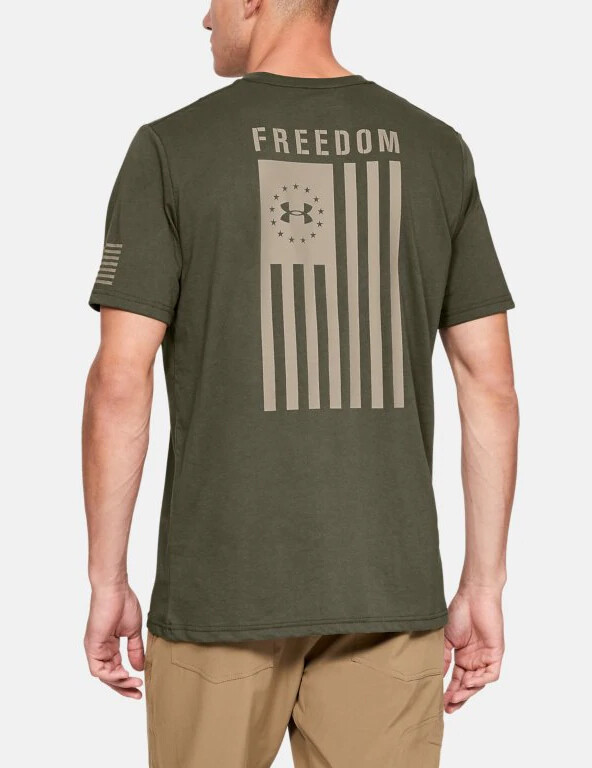 Under Armour Men's Freedom Flag T-Shirt 1333350 Marine OD Green (390) gallery
