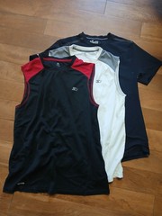 Athletic Dri-Star Underarmour MD heatgear Blk White SHIRTS M 38-40 Reg Lot/3