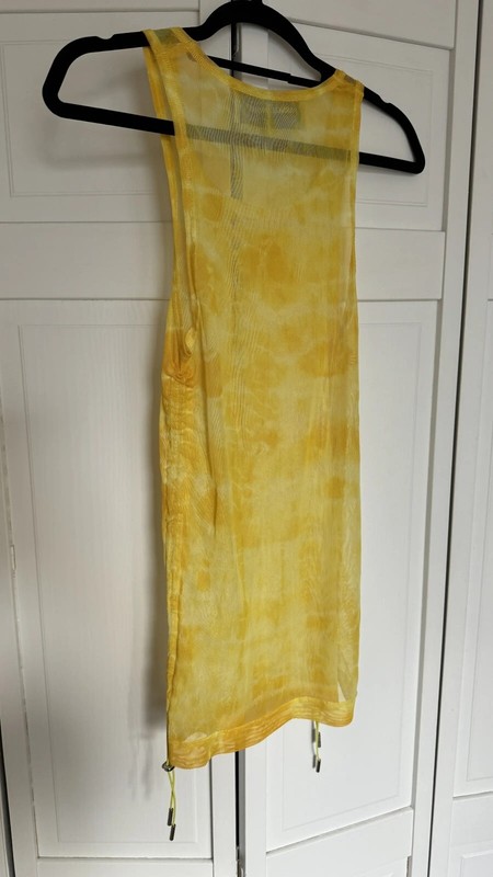 Parnell Mooney Sheer Micromesh Tank with Drawstring Side Detail gallery
