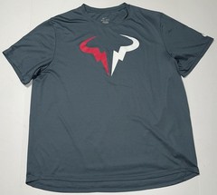 Nike Vamos Rafa Nadal Shirt Men’s XL US Open Red White Logo 573893 EUC
