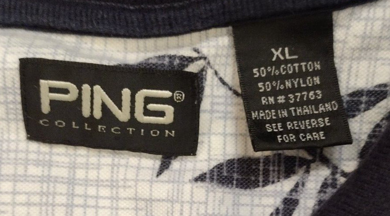 Ping Collection Men's 3 Button Front Short Sleeve Polo Shirt Size XL gallery