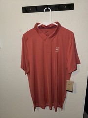 Brand New Men’s Nike Court Dri-FIT ADV Tennis Polo Red Stardust