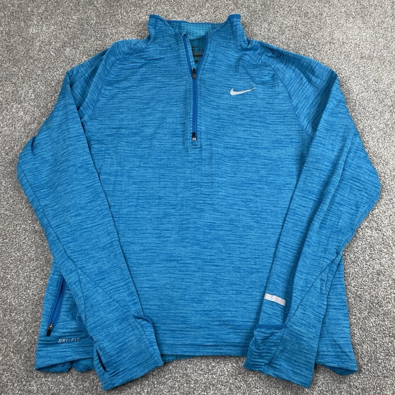 Nike Element Sphere Half Zip Running Pullover Jacket Mens L Blue 683906-408 gallery