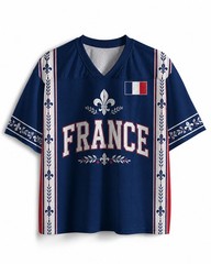Custom France Football Mesh Jersey, France Soccer Jersey, Shirt For Men Women