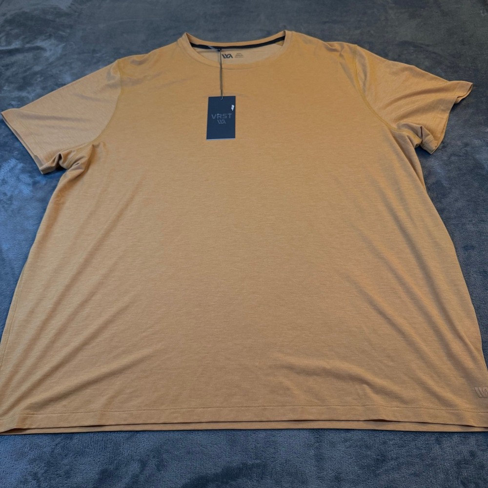 VRST Palomino Gold Heather Icon Tee Moisture Wicking UV Protection Mens XXL NWT