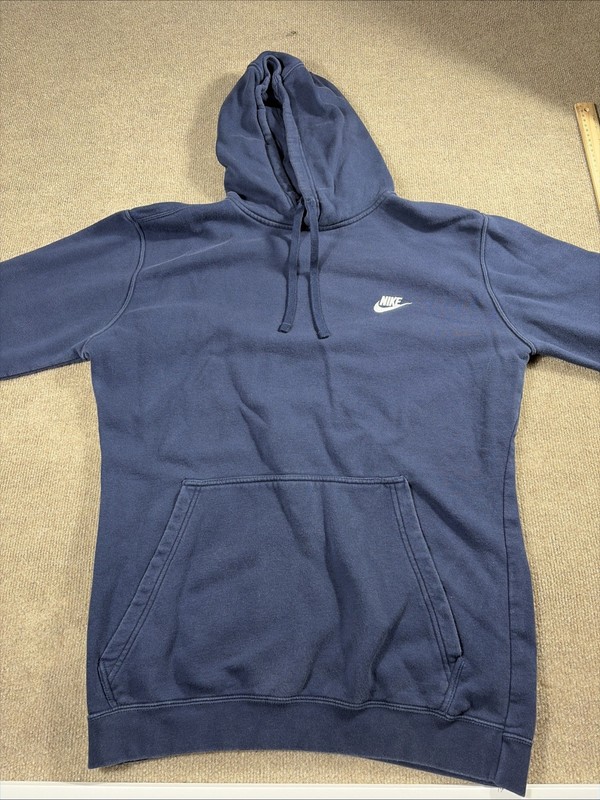 Nike Sportswear Mens Club Fleece Navy Blue Hoodie Sweatshirt Size XXLT gallery