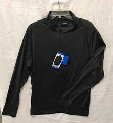 NWT 32 Degrees Heat Men’s Quarter Zip Pullover Shirt Sz L Large Color GRAY