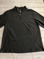 Orvis Classic Collection Pullover Mens XL Gray Long Sleeve 1/4 Zip Casual Top