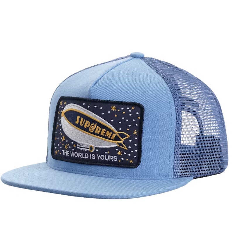 SUPREME Blimp Mesh Back 5-Panel Light Blue FW20 Release BRAND NEW WITH TAGS gallery