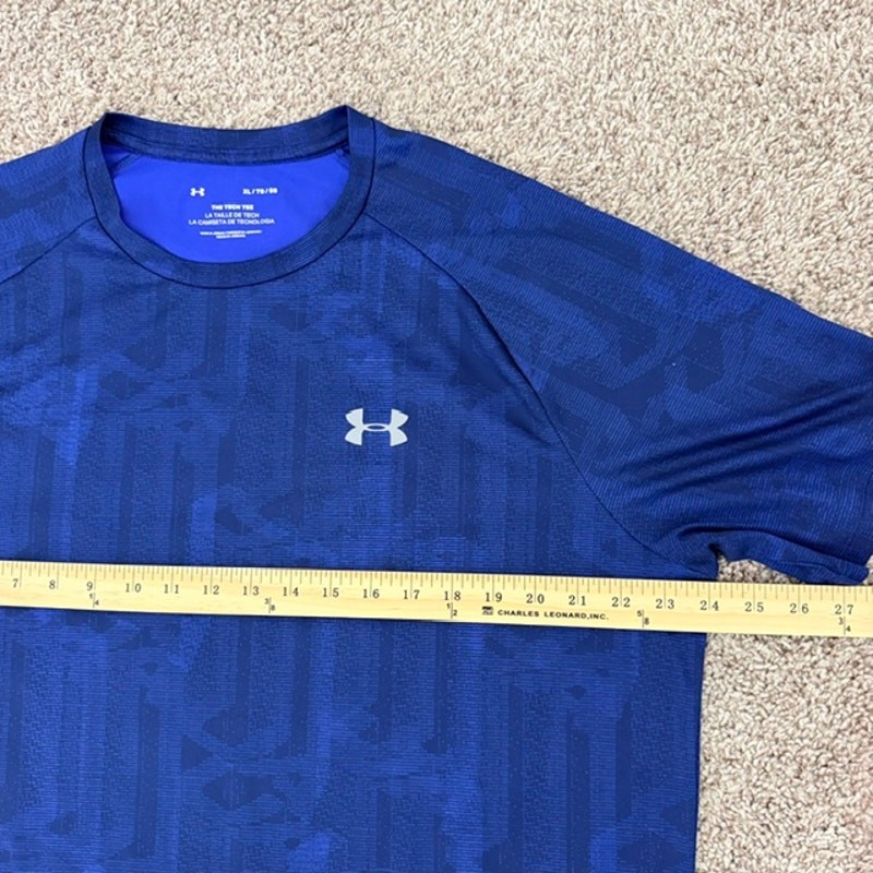 Under Armour The Technical Tee Athletic Lightweight Blue Short Sleeve Men's XL gallery