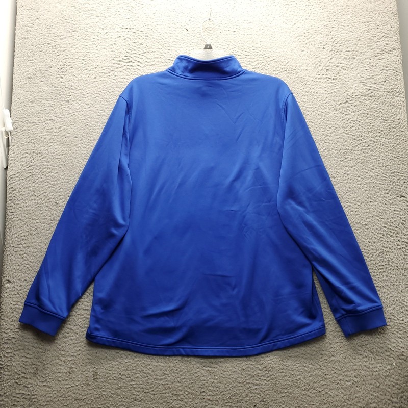 Under Armour 1/4 Zip Pullover Mens XXL Blue Fleece Lined Loose Fit Long Sleeve gallery