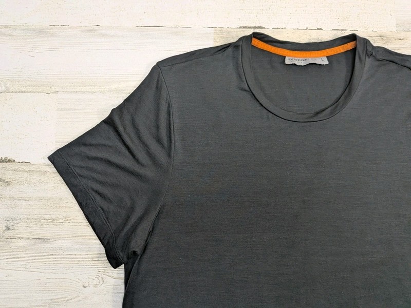 Icebreaker Shirt Mens Large Cool-Lite Black Merino Wool Blend gallery
