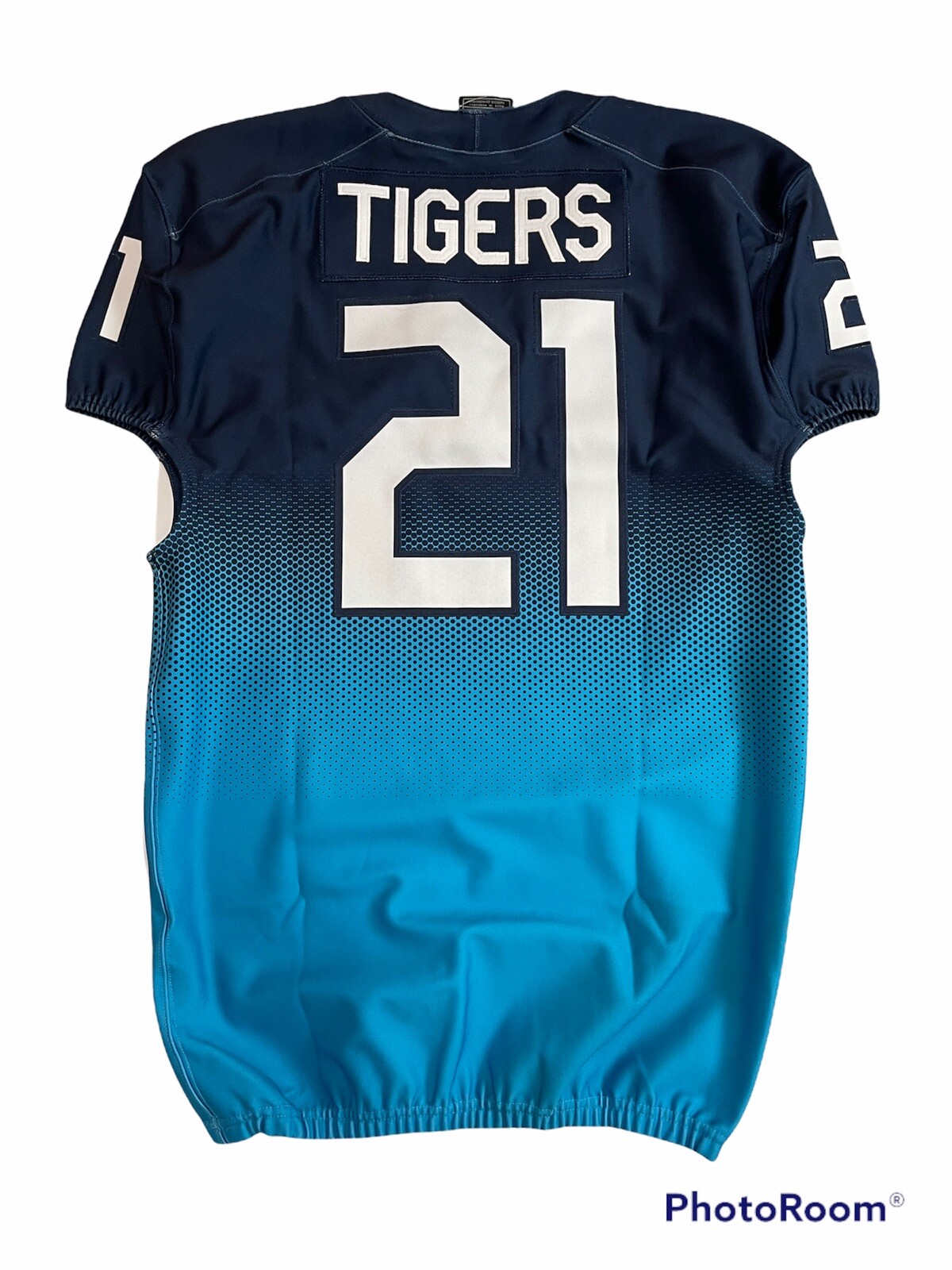 Nike Tigers Digital Vapor Pro Football Performance Jersey Men's Large Blue NWT gallery