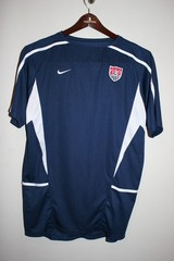 NEW Mens NIKE Dri Fit USA Soccer Football Blue Jersey Shirt XXL 2XL