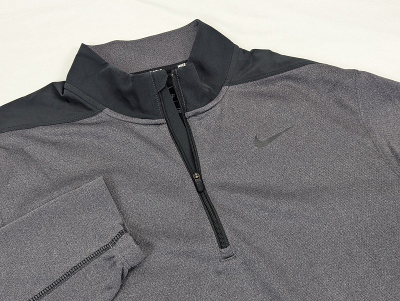 Nike Golf 1/4 Zip Quarter Shirt Mens Medium Gray Dri Fit Pullover Performance gallery