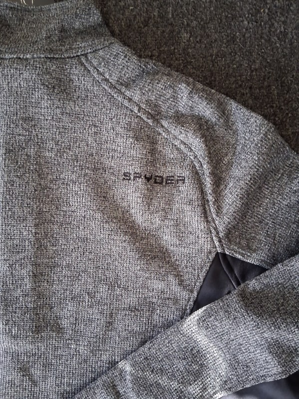 Spyder Half Zipper Pullover XL Black Heather/Grey (Qty Avail) gallery