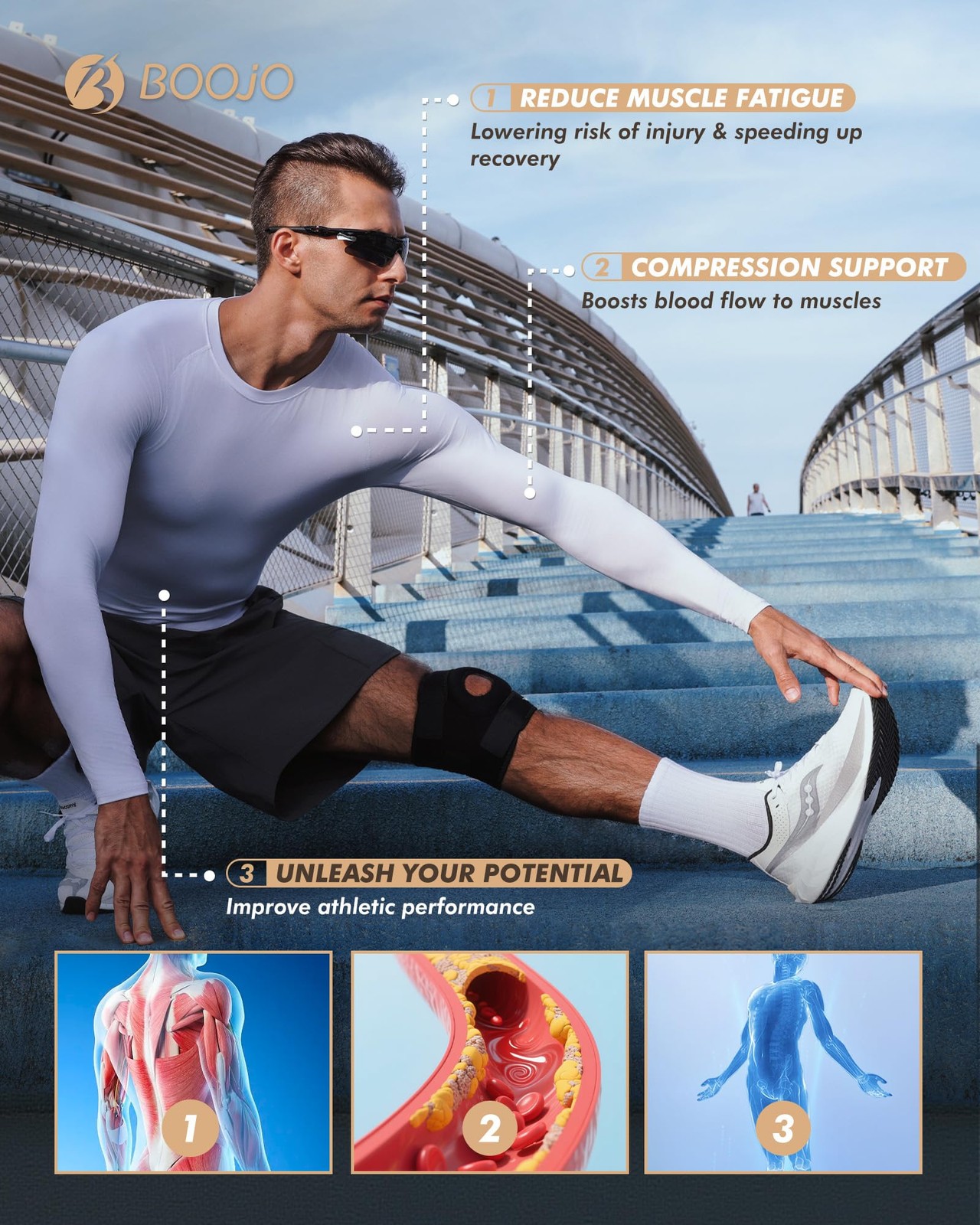 5 Pack Long Sleeve Compression Shirts for Men - Black Quick Dry Workout Base ... gallery
