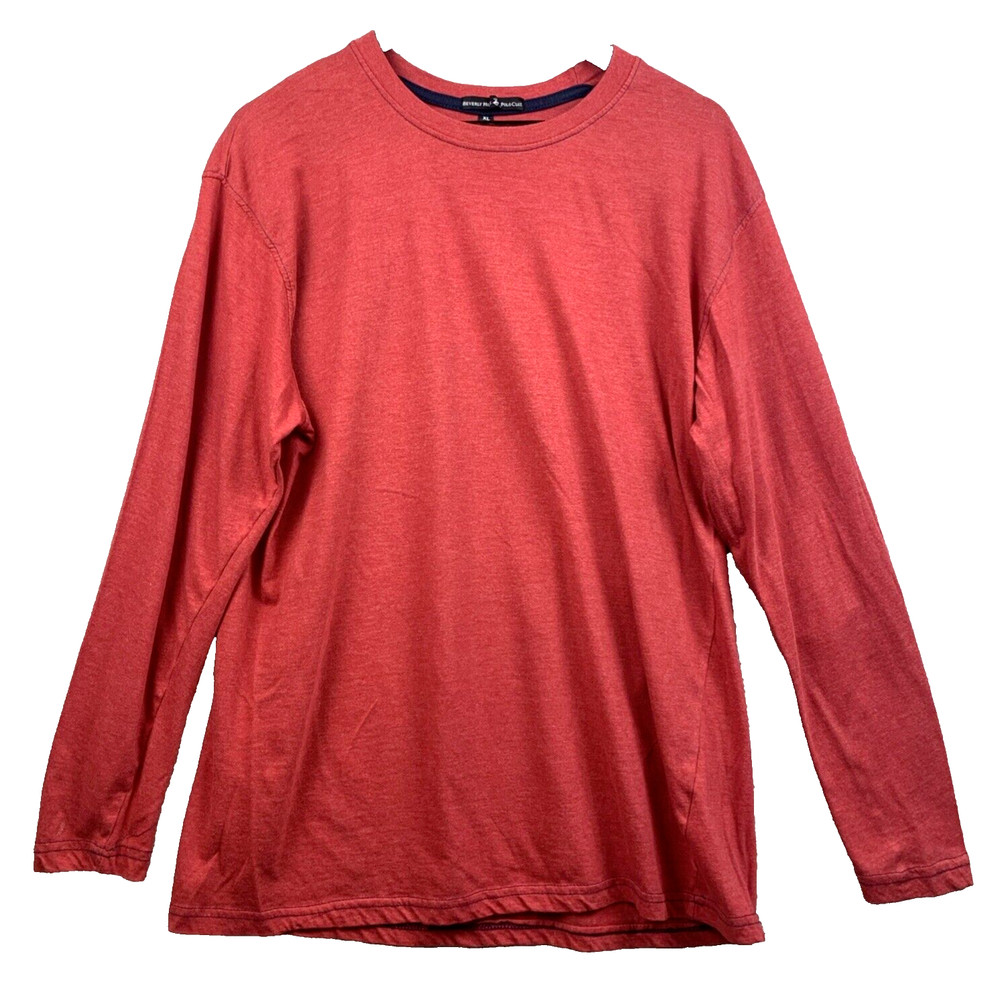 BEVERLY HILLS POLO CLUB Pullover Men's Sz Extra Large Red Casual Comfort Leisure