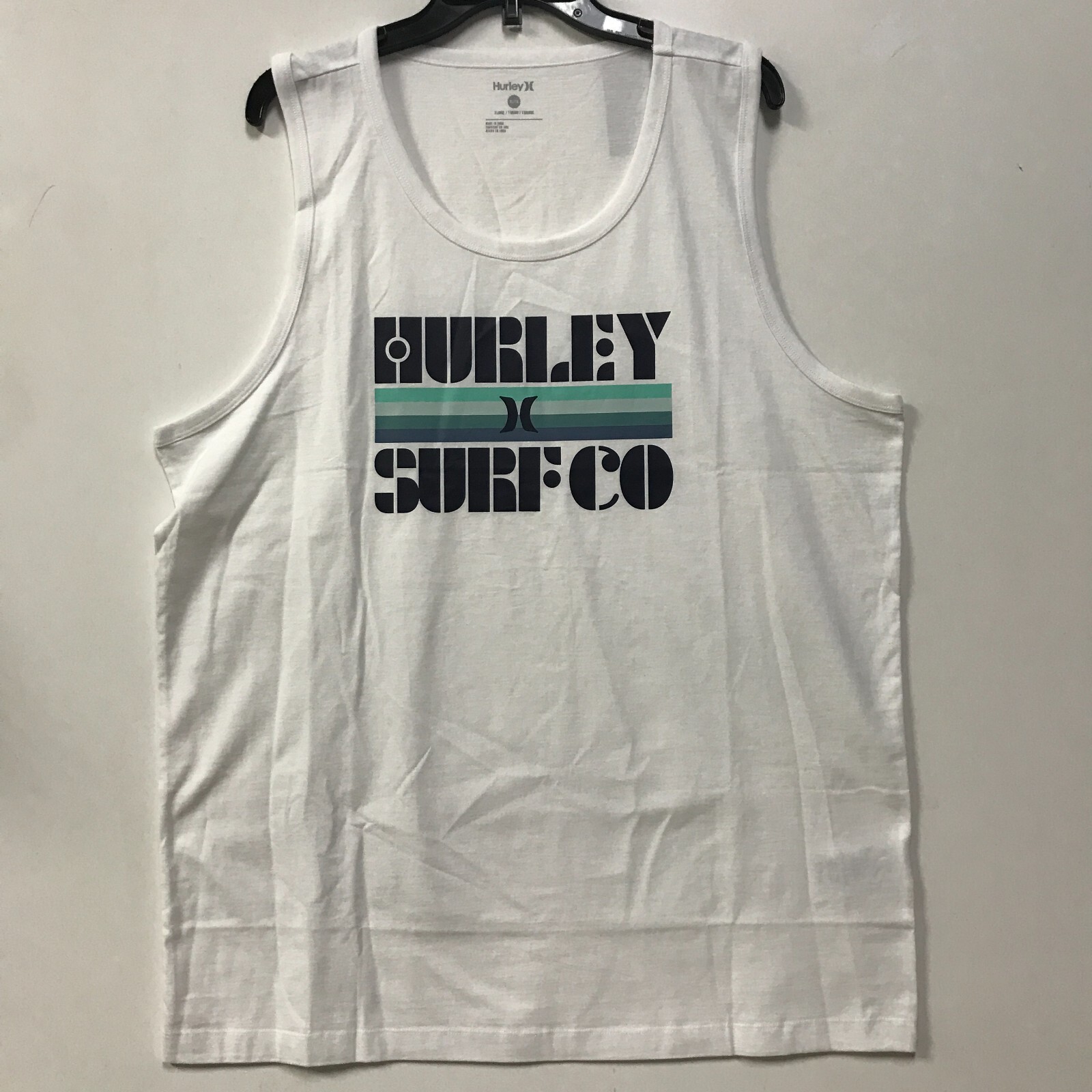 Hurley Men's "Bars Graphic Tank" White gallery